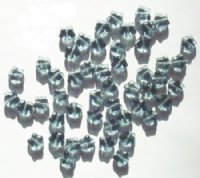 50 8mm Transparent Montana Blue Star Beads